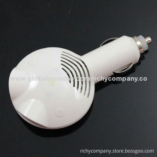 Dual USB Car Charger with Air Purifier